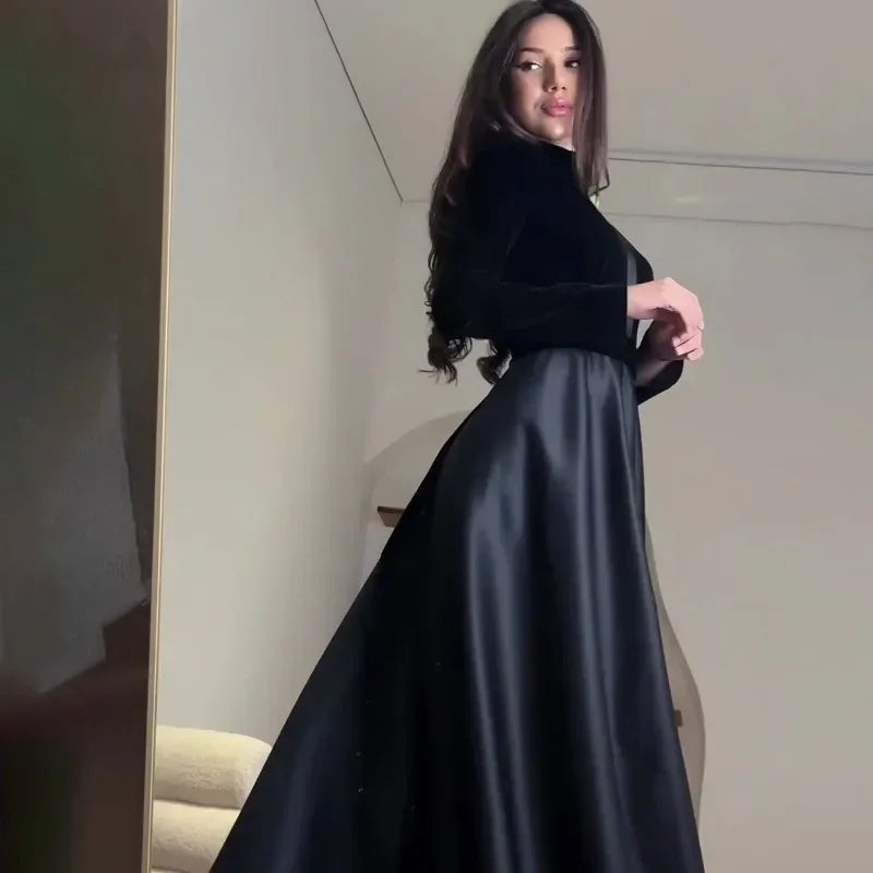 Stylisha™ - Elnath Velvet Elegantie Avondjurk