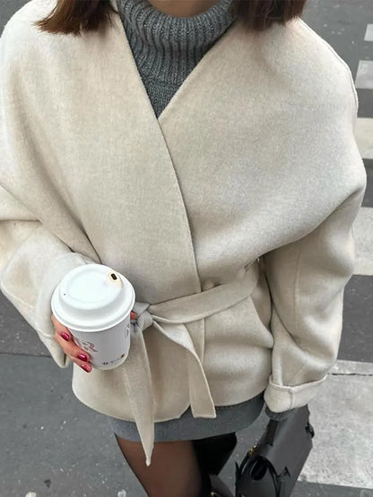 Stylisha™ - Pollux Chique Wollen V-Hals Jack