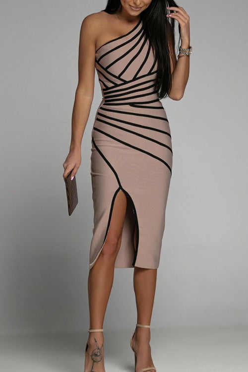 Stylisha™ - Nunki elegante jurk met één schouder