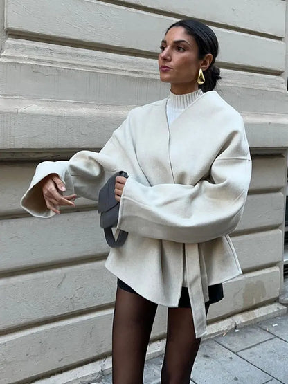 Stylisha™ - Pollux Chique Wollen V-Hals Jack